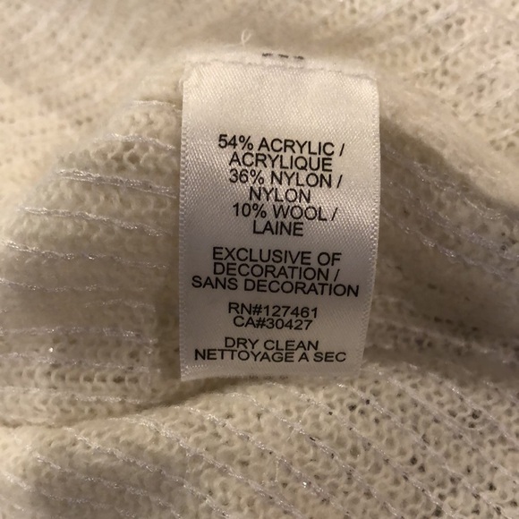 WILDFOX White Label Celebration Billie “YES” Sequin Pullover in White XS - Picture 9 of 10